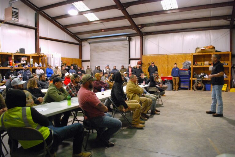Natural gas distribution safety meeting
