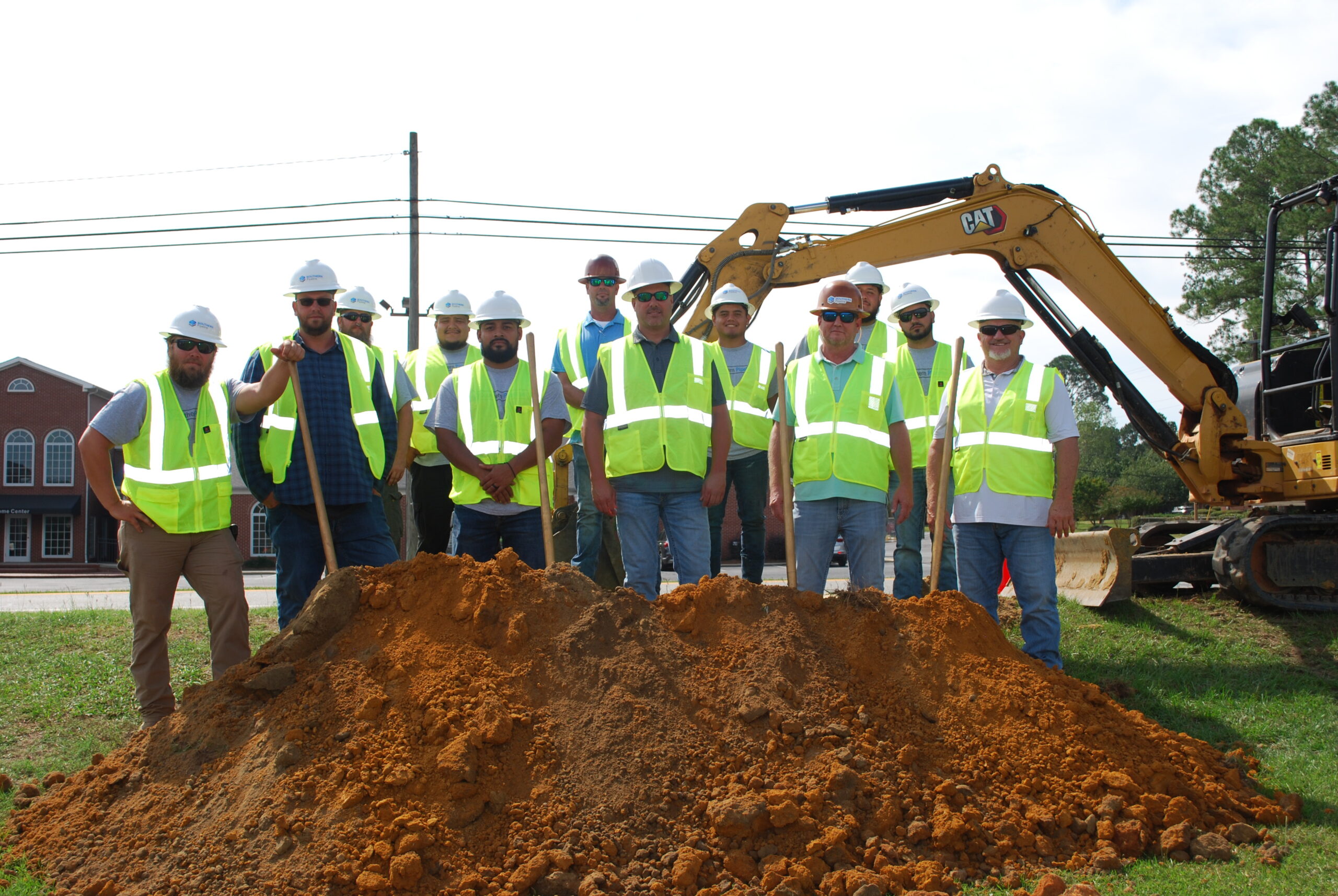 natural gas pipeline installation team for DOT project