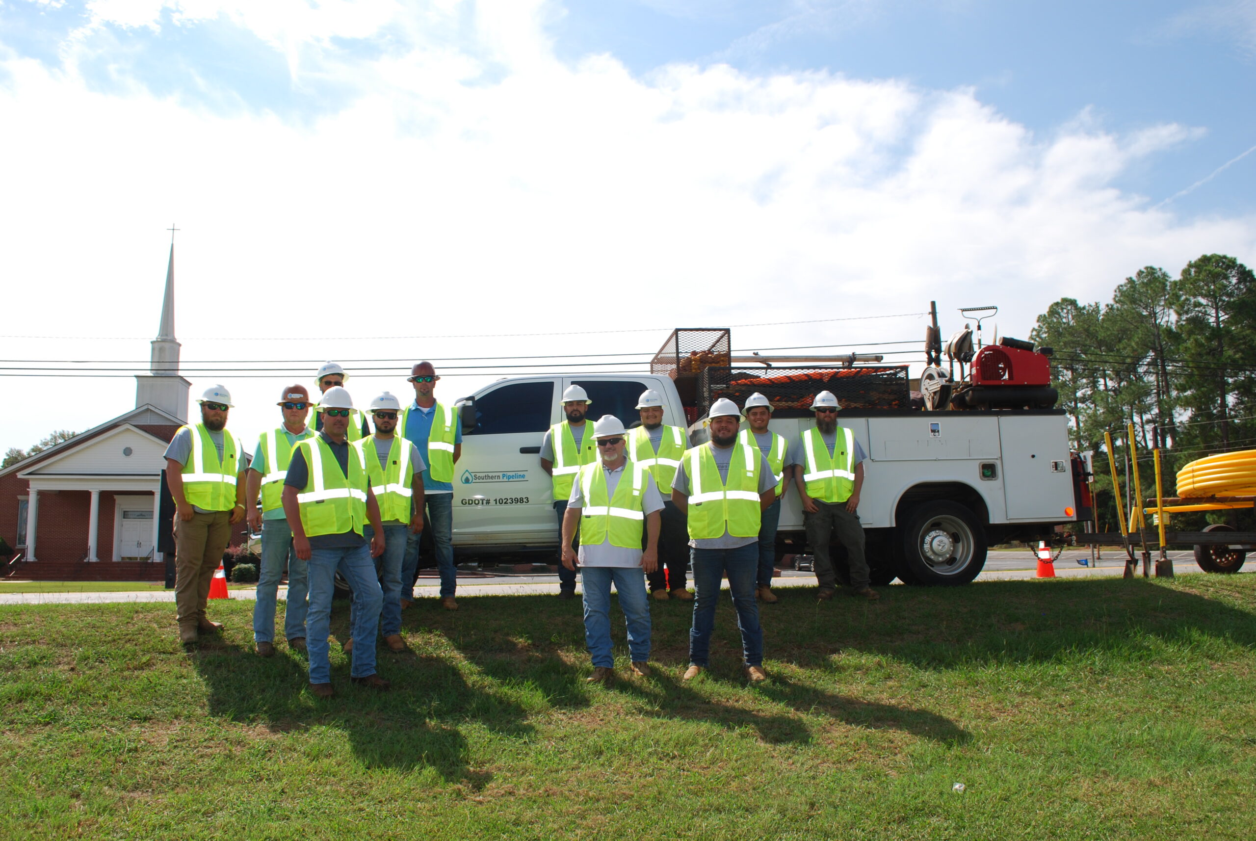 Southern Pipeline team in Hawkinsville