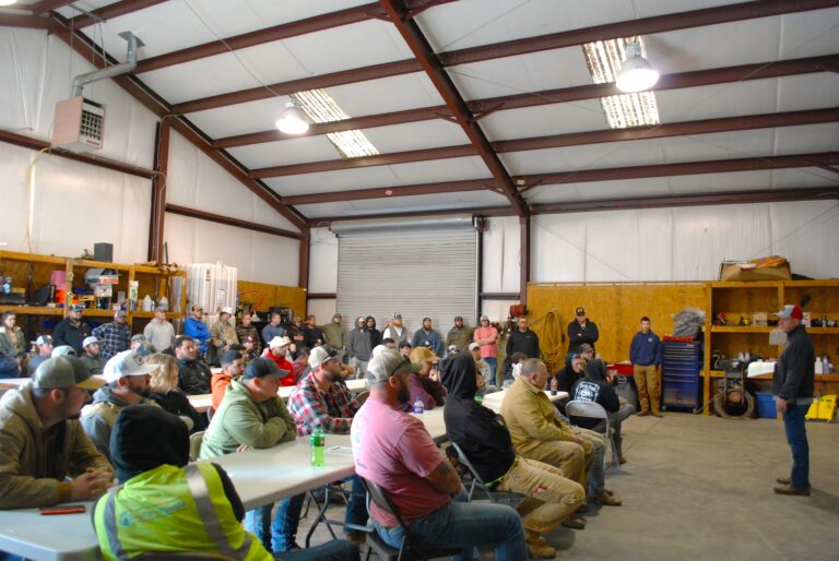 safety meeting on natural gas distribution